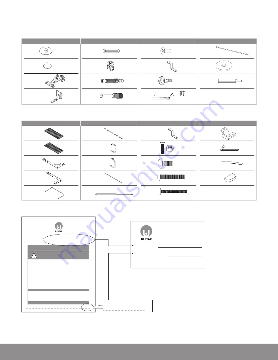 Bestar 116184-110017 Manual Download Page 8