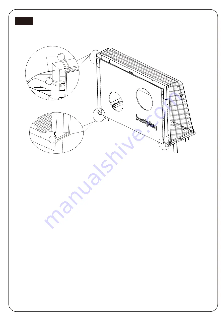 Bestplay football goal 150x100 cm Manual Download Page 11