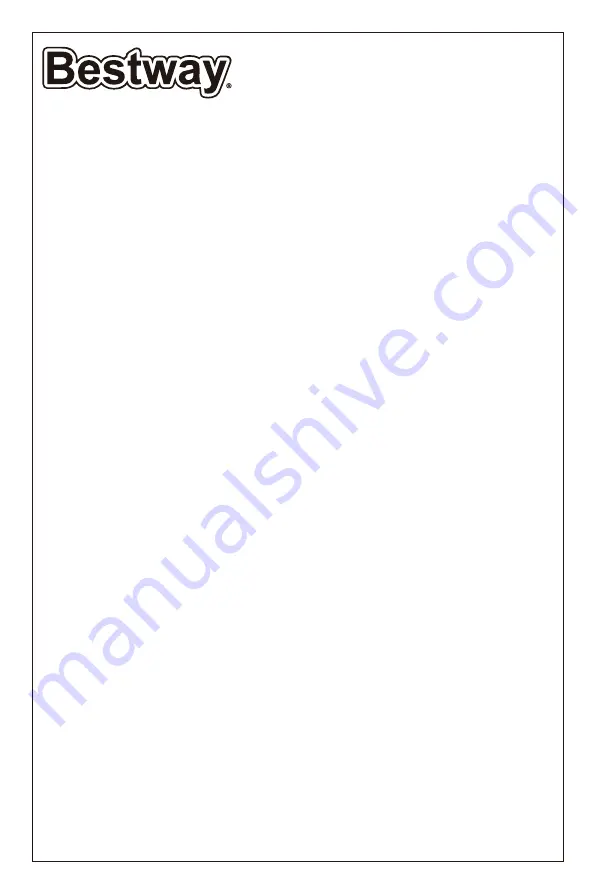 Bestway 68088 Owner'S Manual Download Page 1