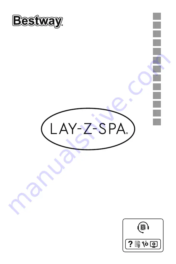 Bestway LAY-Z-SPA S100101 Manual Download Page 1