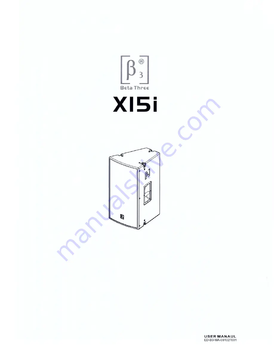 Beta Three XI5i User Manual Download Page 1