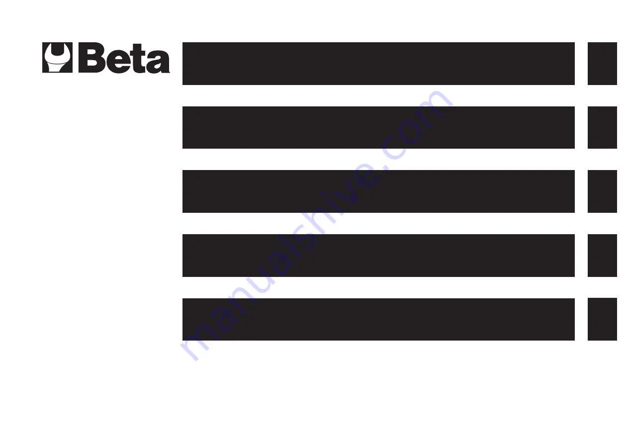 Beta 017600140 Manual Download Page 1