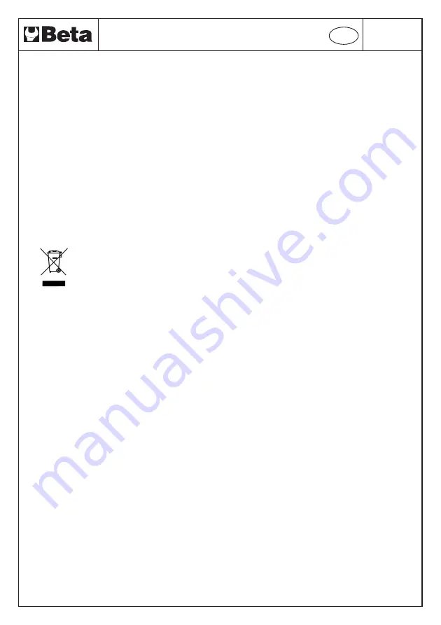 Beta 018510058 Instructions Manual Download Page 16