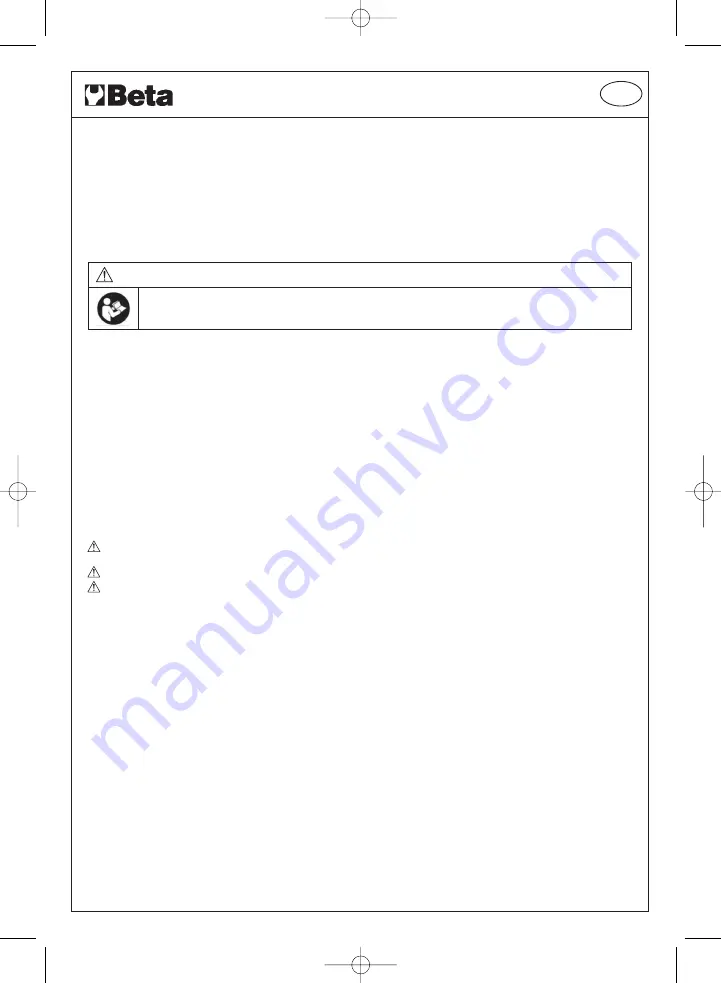 Beta 019300036 Operation Manual And Instructions Download Page 7