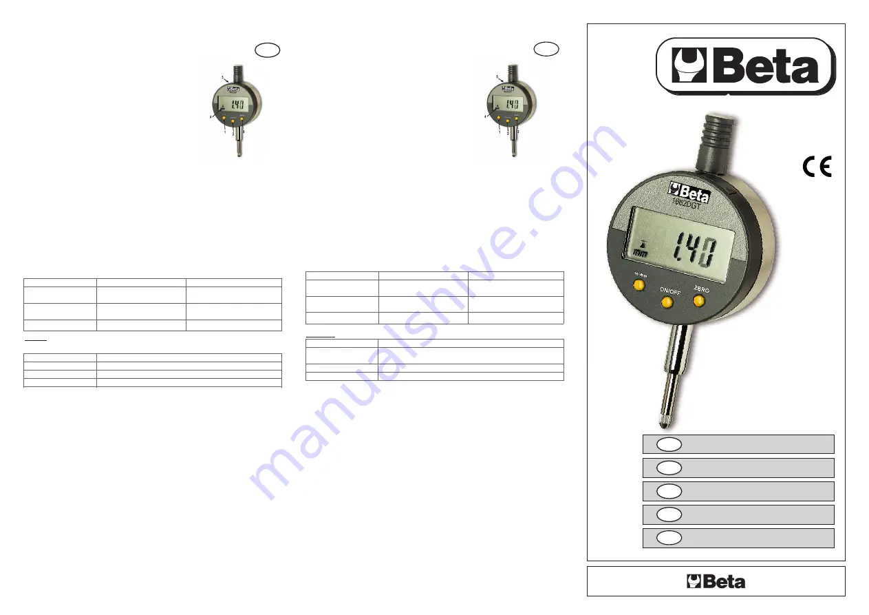 Beta 1662DGT Instructions For Use Download Page 1