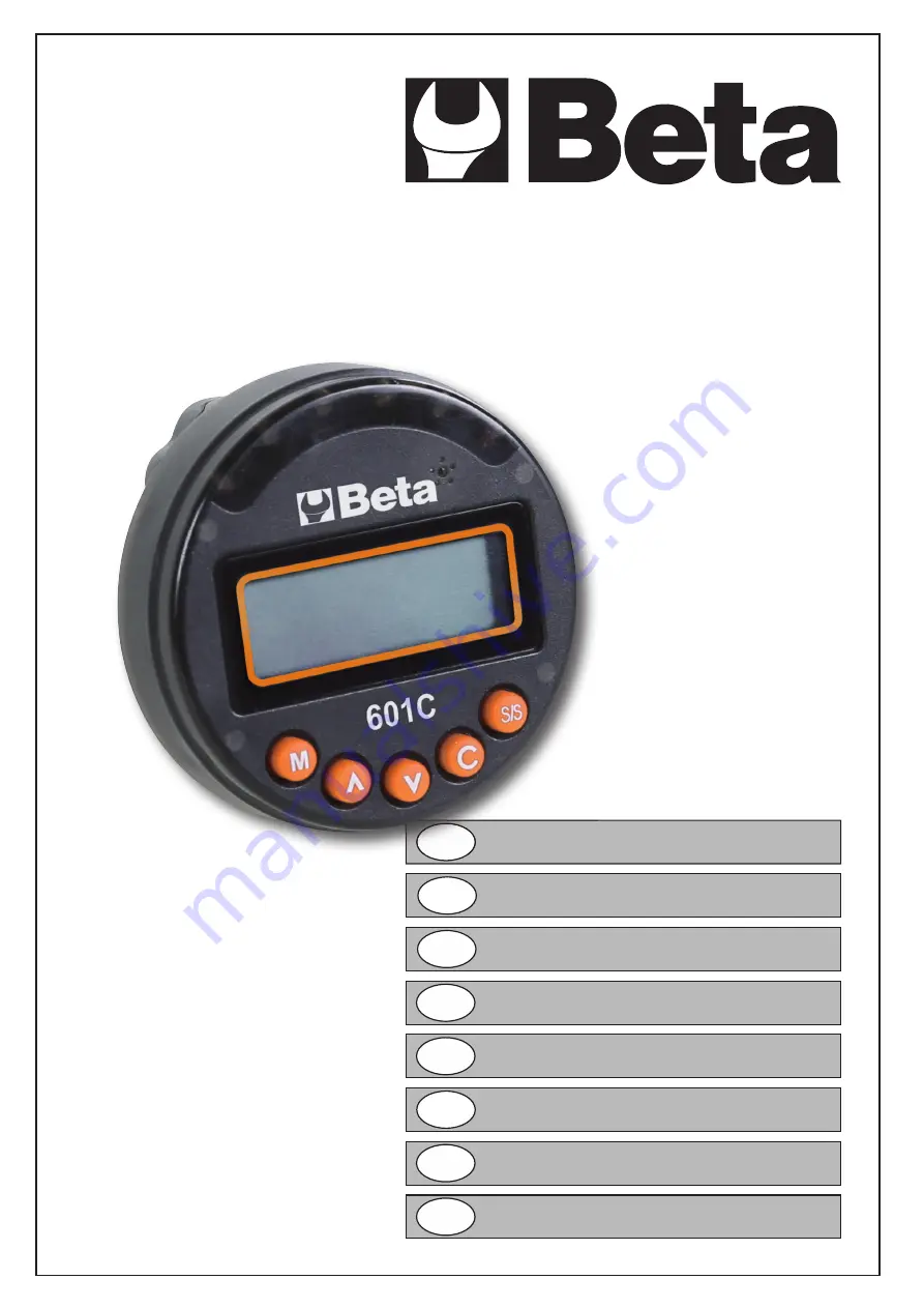 Beta 601C Instructions For Use Manual Download Page 1