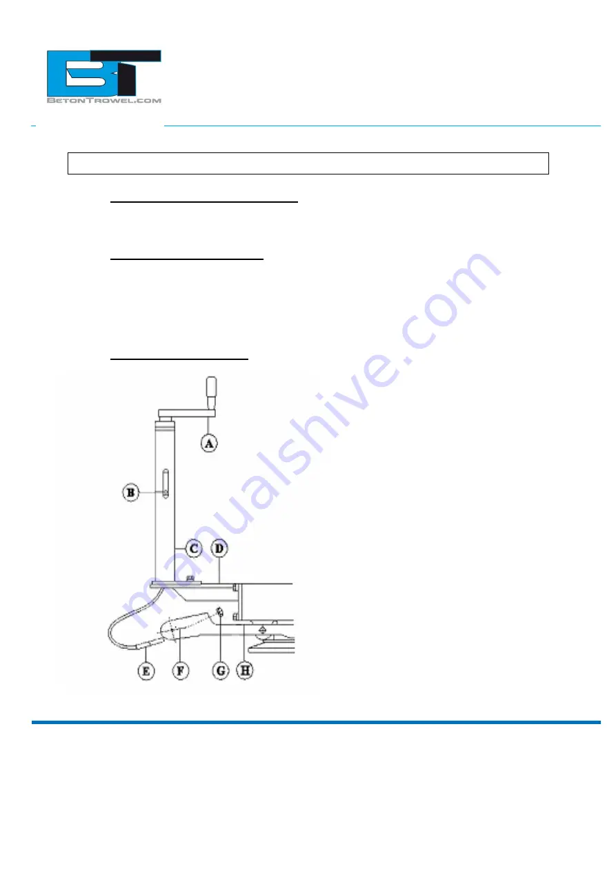 Beton Trowel BT120-2/4/HPFV35 Скачать руководство пользователя страница 6