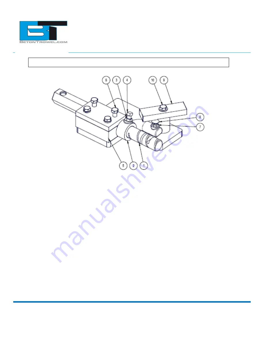 Beton Trowel RIDE ON BT900 2PFH Instruction Manual Download Page 12