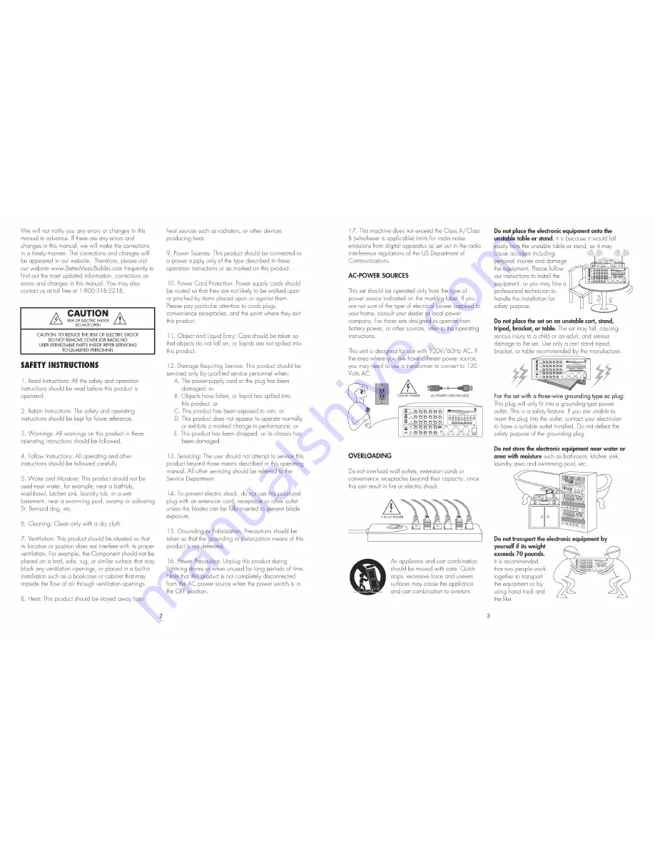 Better Music Builder DX-388 G2 Owner'S Manual Download Page 2