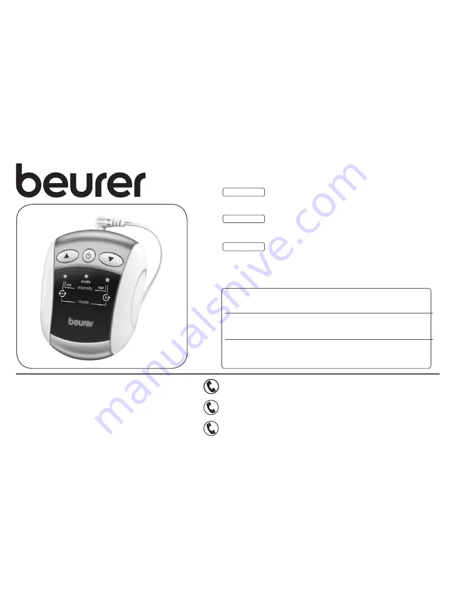 Beurer EM34 Instruction Manual Download Page 1