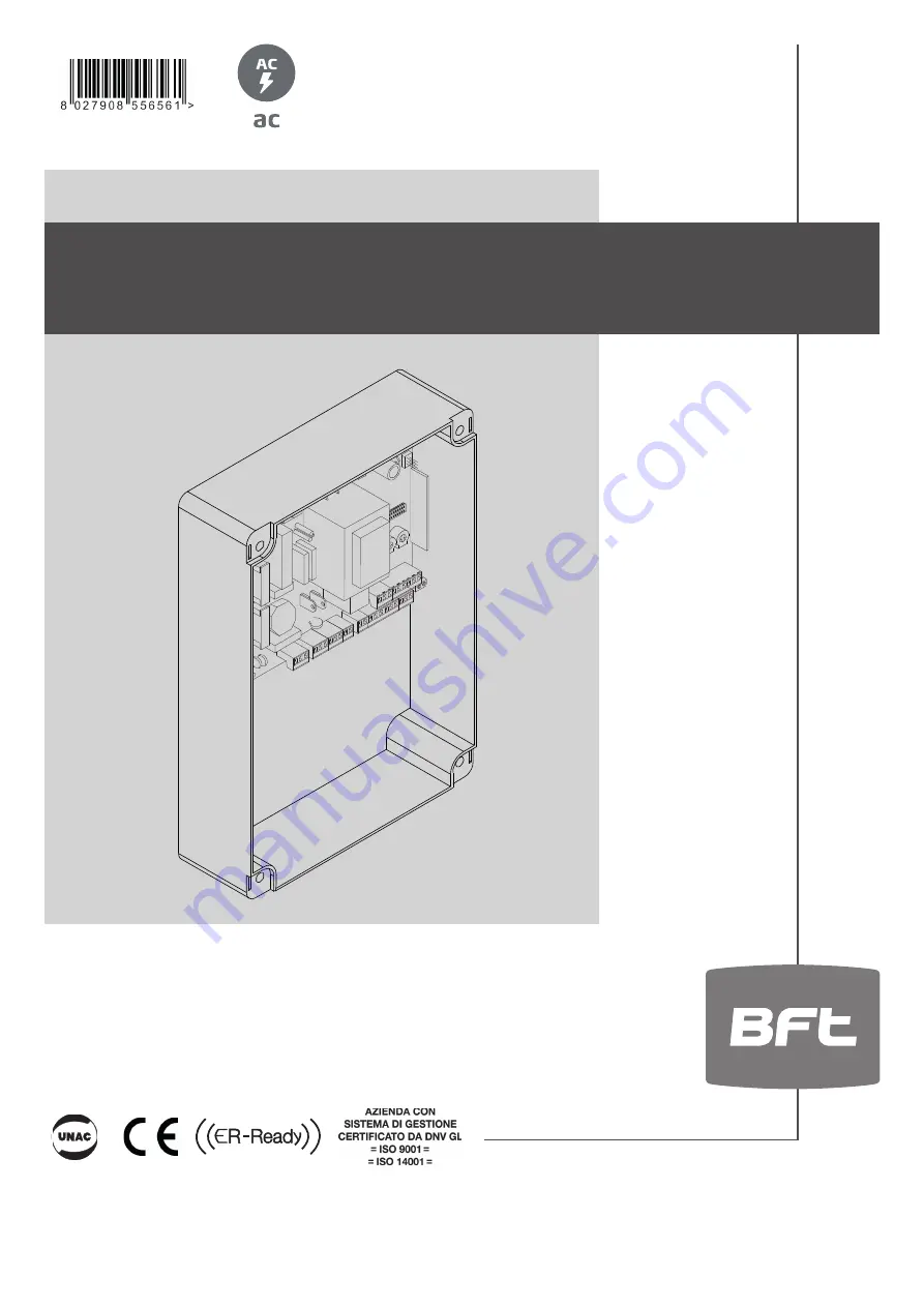 BFT ALENA SW2 CPEM Installation Manual Download Page 1