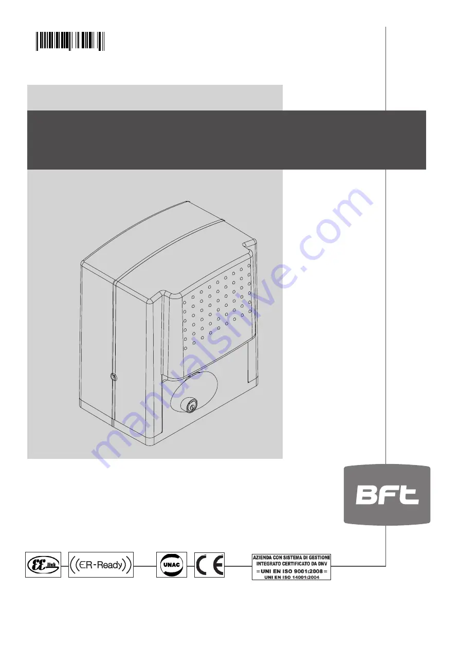 BFT ARES Скачать руководство пользователя страница 1