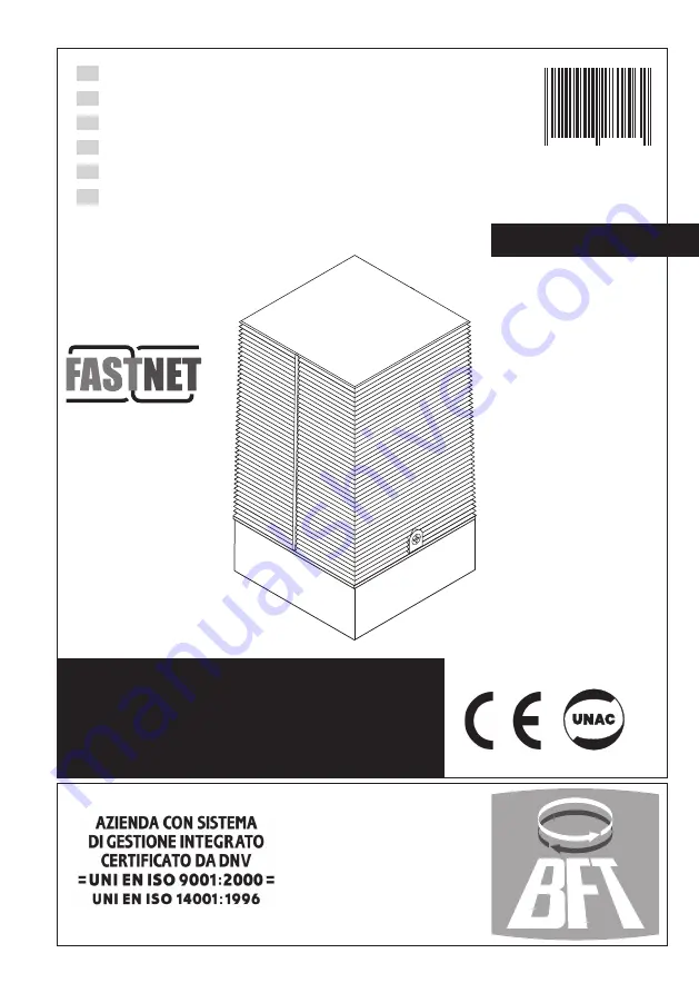 BFT FASTNET NET LAMP Installation And User Manual Download Page 1