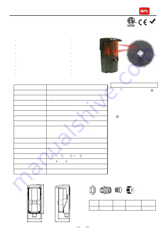 BFT KIRPOLAPHOT001 Manual Download Page 1