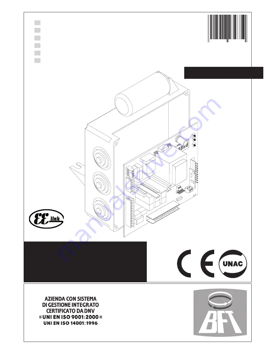 BFT LEO-D-MA Installation And User Manual Download Page 1