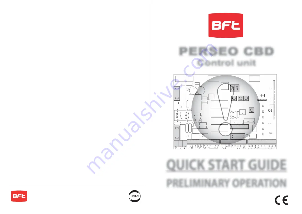 BFT PERSEO CBD Скачать руководство пользователя страница 1