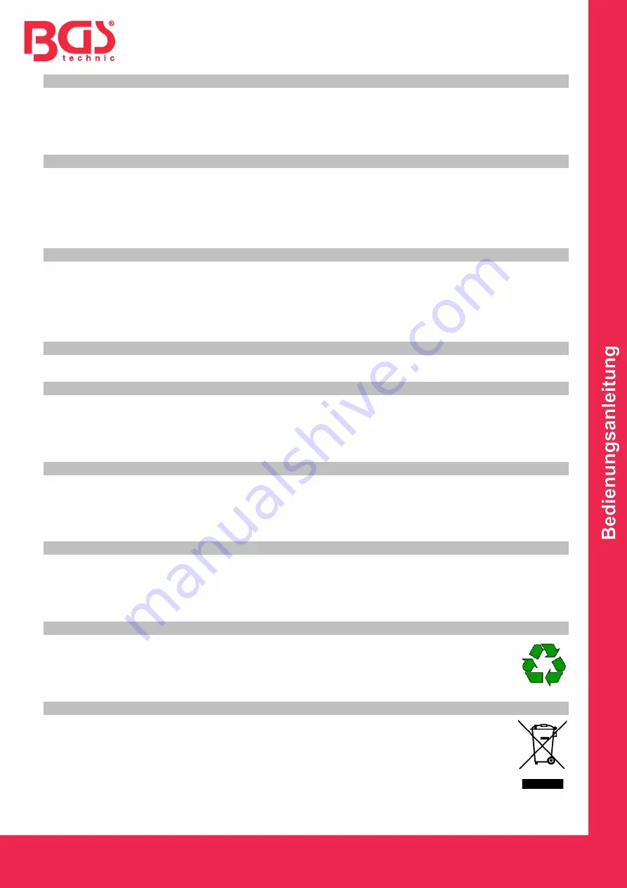 BGS technic 1930 Quick Start Manual Download Page 2