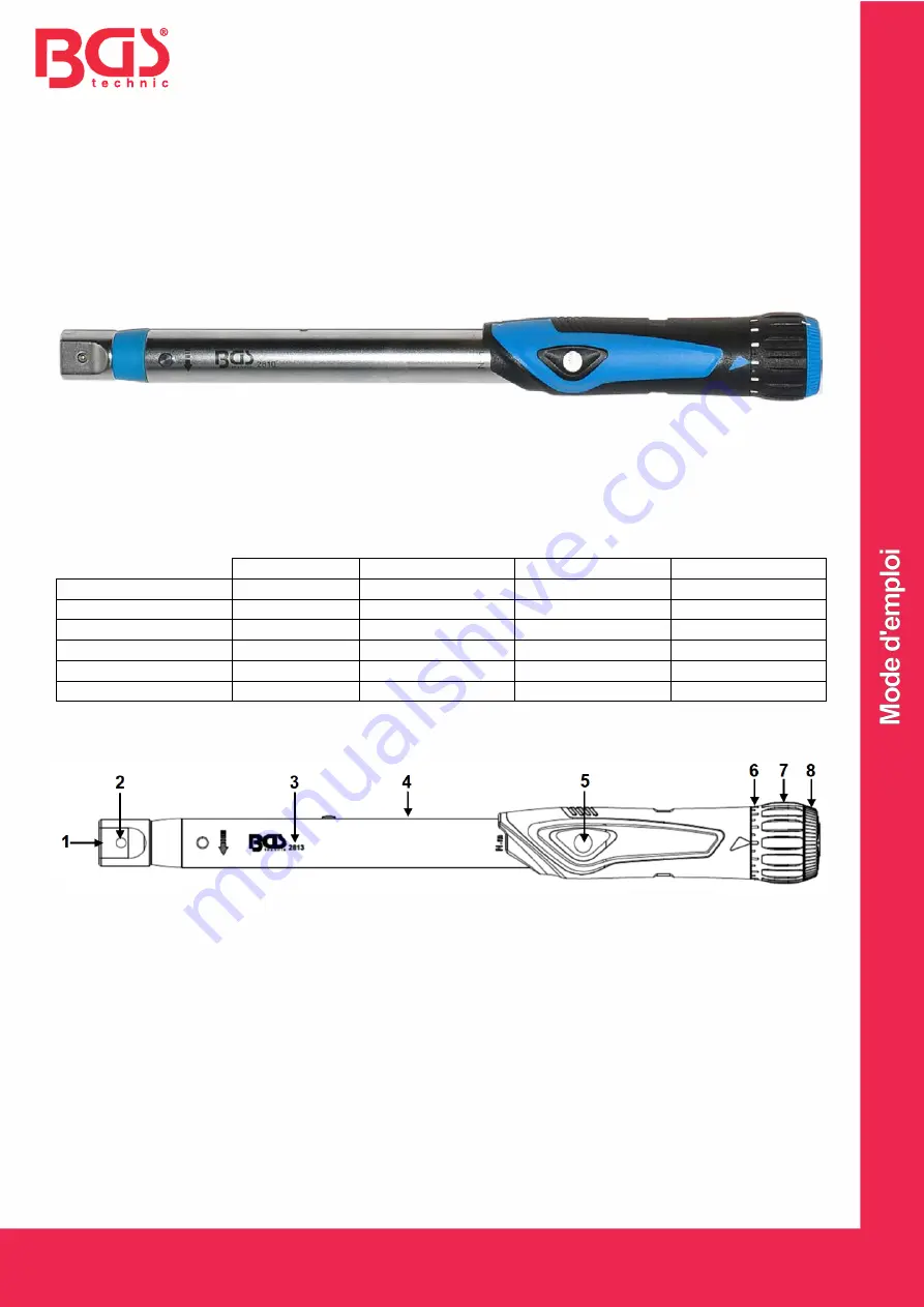 BGS technic 2809 Manual Download Page 5