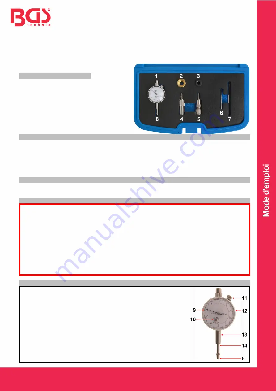 BGS technic 8319 Manual Download Page 5