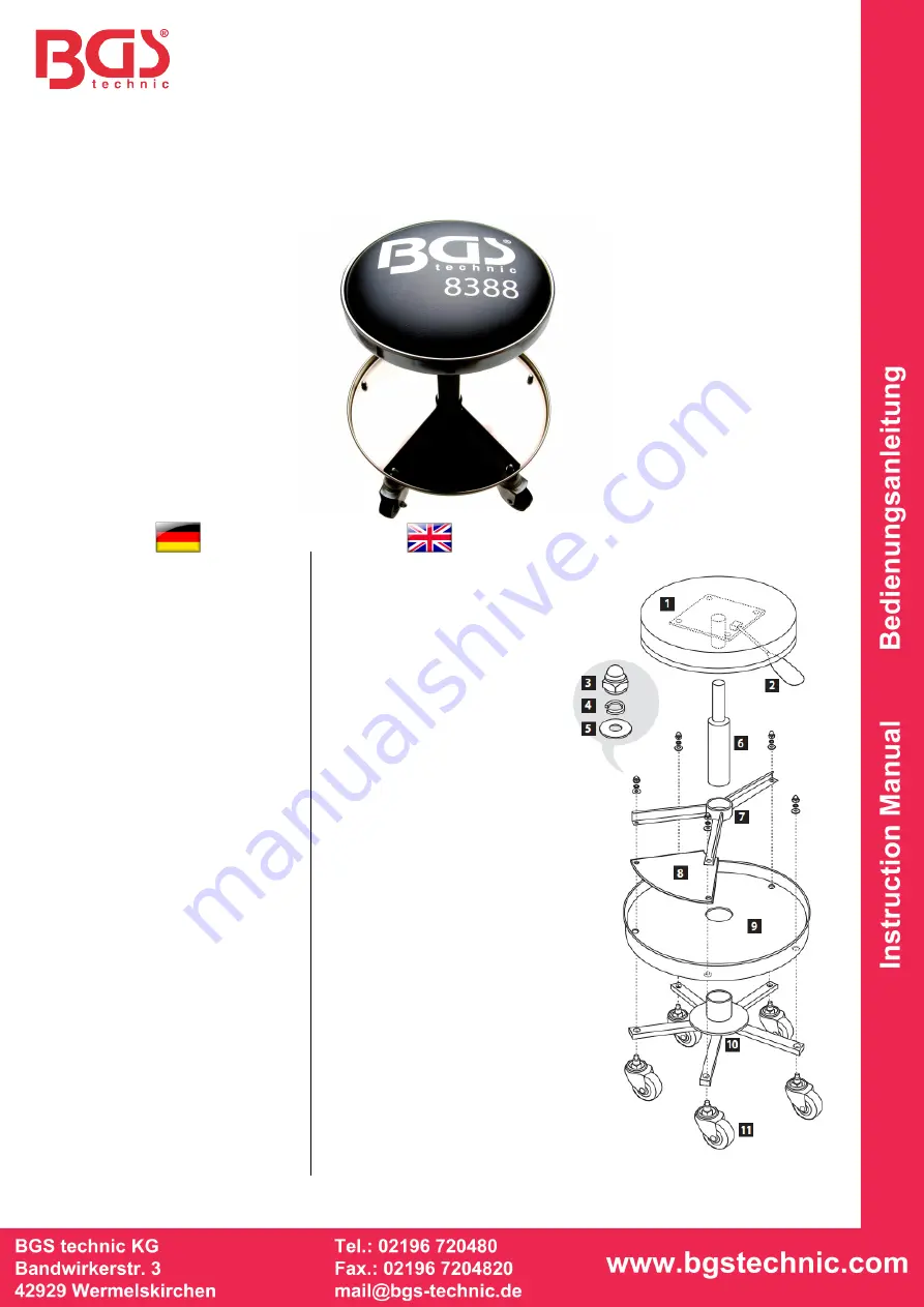 BGS technic 8388 Скачать руководство пользователя страница 1