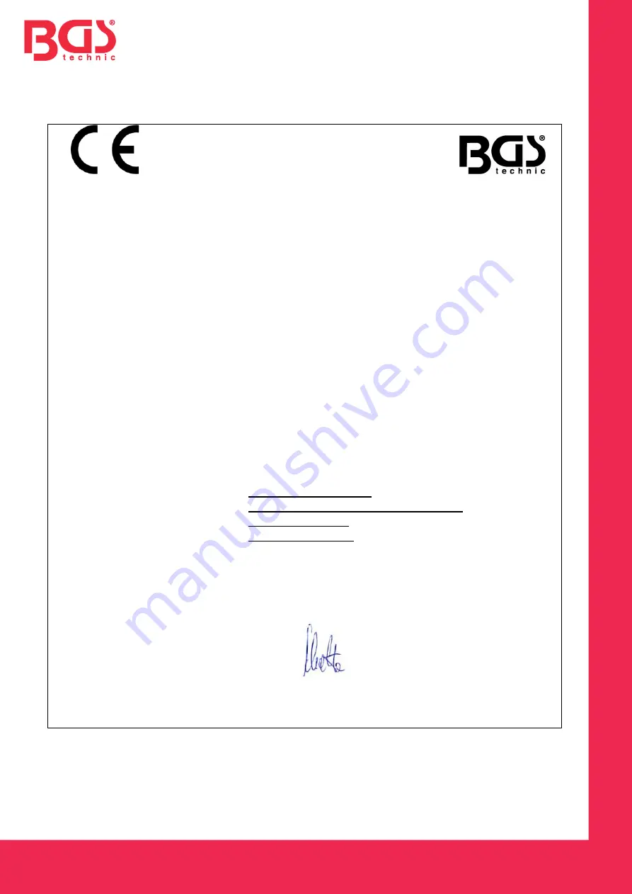 BGS technic 8852 Instruction Manual Download Page 9