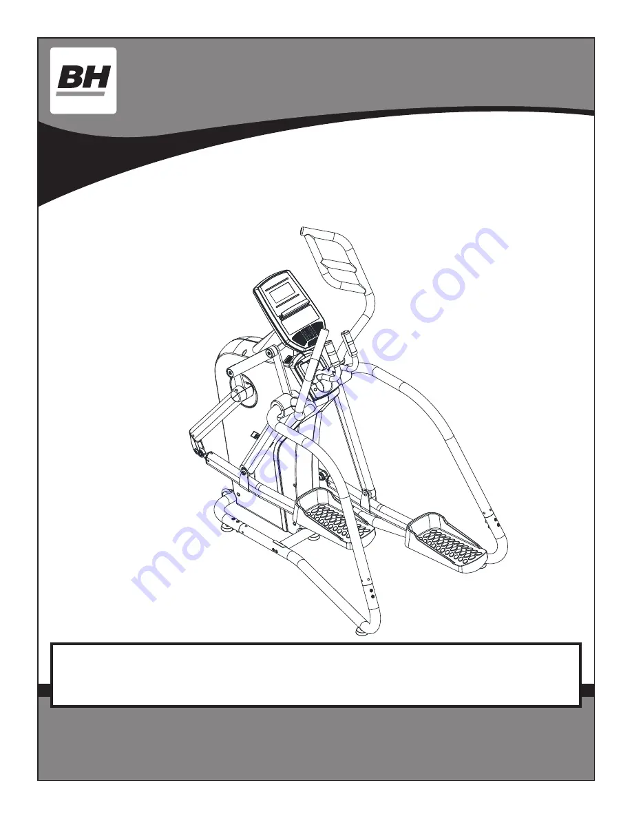 BH FITNESS S5XiB Owner'S Manual Download Page 1