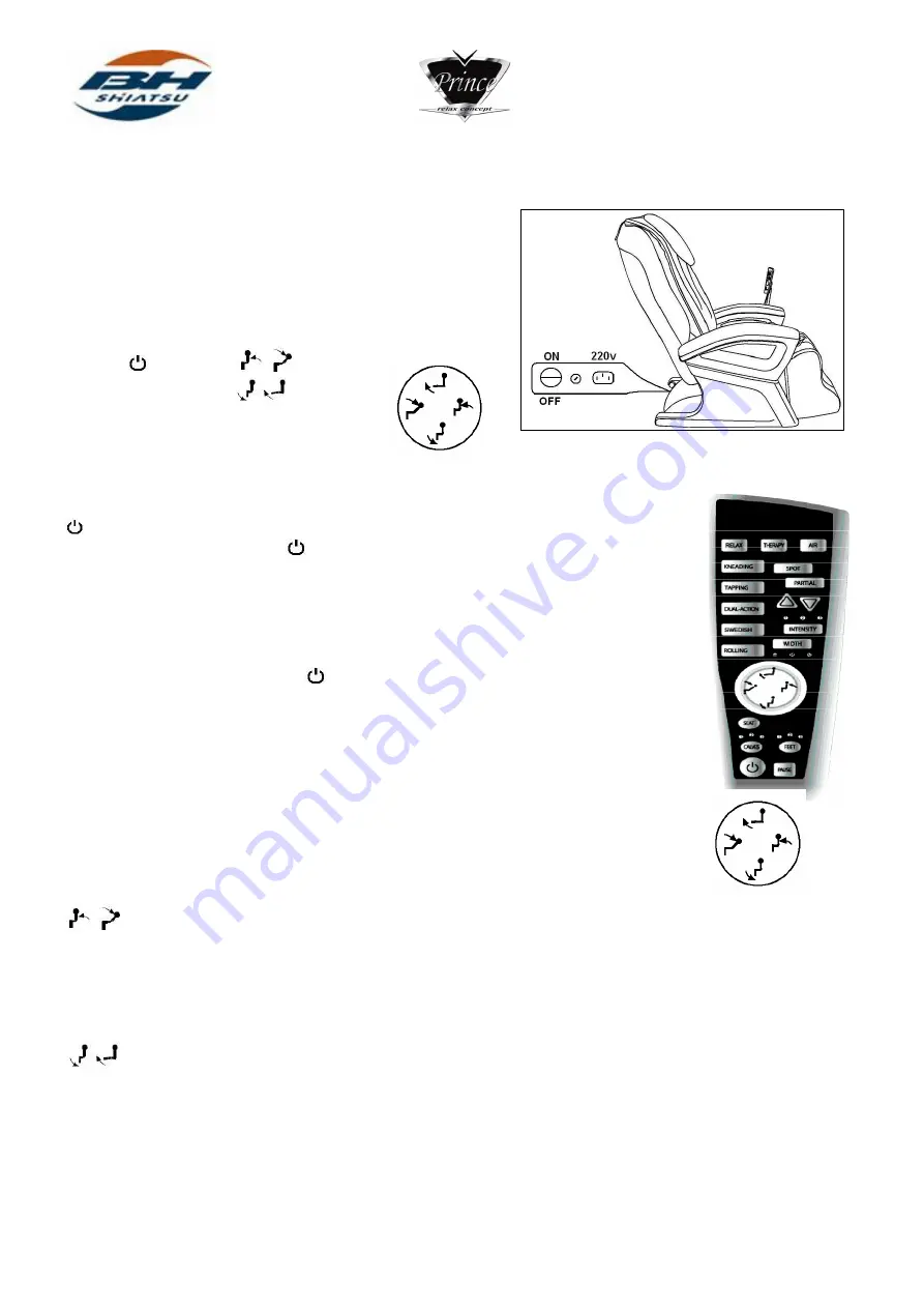 BH SHIATSU Luxury Class Prince M400 Instructions For Assembly And Use Download Page 7