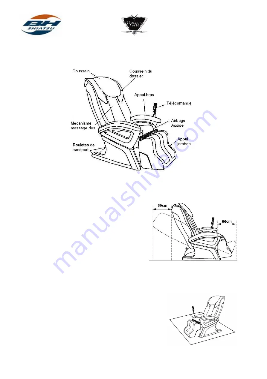 BH SHIATSU Luxury Class Prince M400 Instructions For Assembly And Use Download Page 30