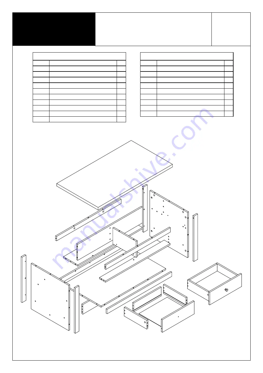 BIG FURNITURE WAREHOUSE Dorset KY009 Assembly Instruction Manual Download Page 3