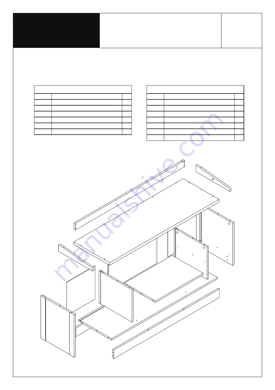 BIG FURNITURE WAREHOUSE Dorset KY048 Assembly Instruction Manual Download Page 3