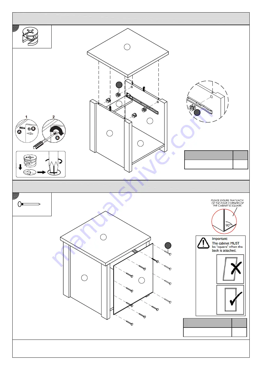 BIG FURNITURE WAREHOUSE LANCASTER LAMP TABLE Скачать руководство пользователя страница 8