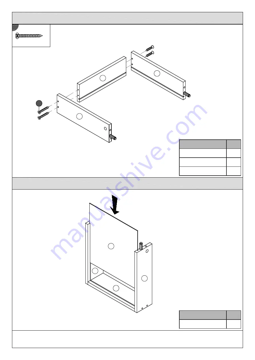 BIG FURNITURE WAREHOUSE LANCASTER LAMP TABLE Assembly Instructions Manual Download Page 9