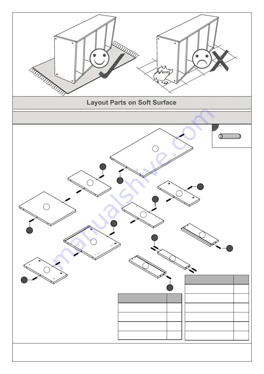 BIG FURNITURE WAREHOUSE MODENA TV UNIT Aassembly Instructions Download Page 5