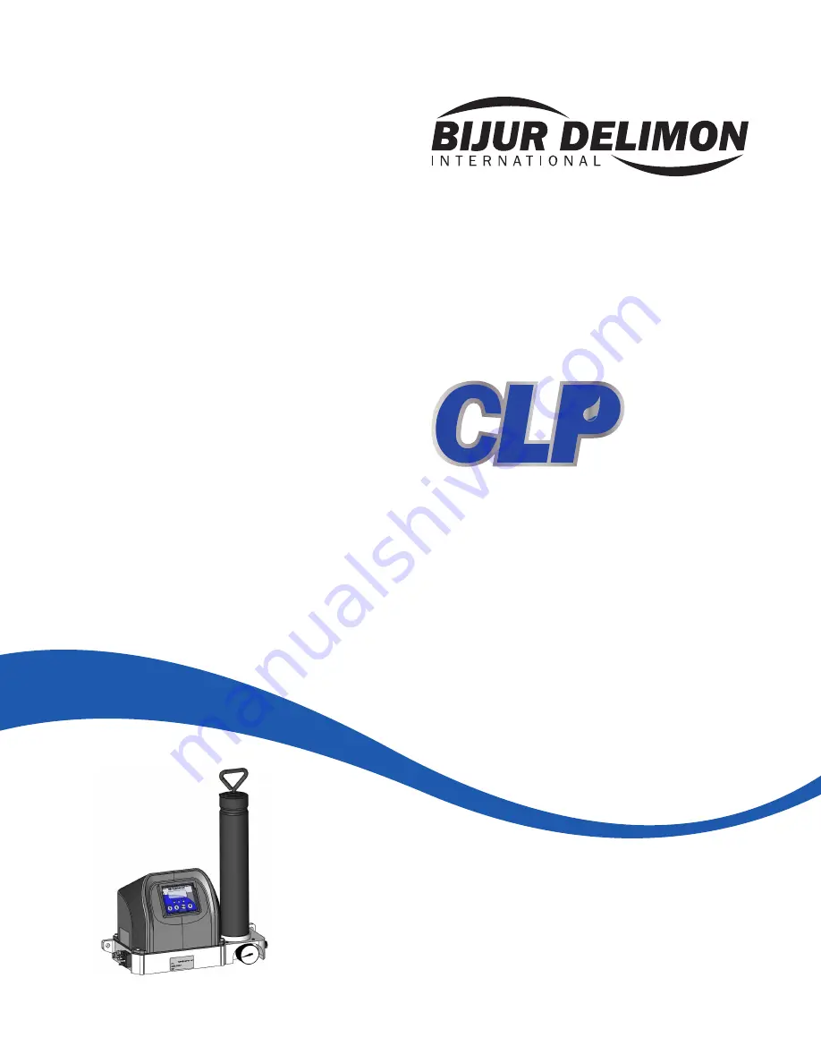 Bijur Delimon CLP Operator'S Manual Download Page 1