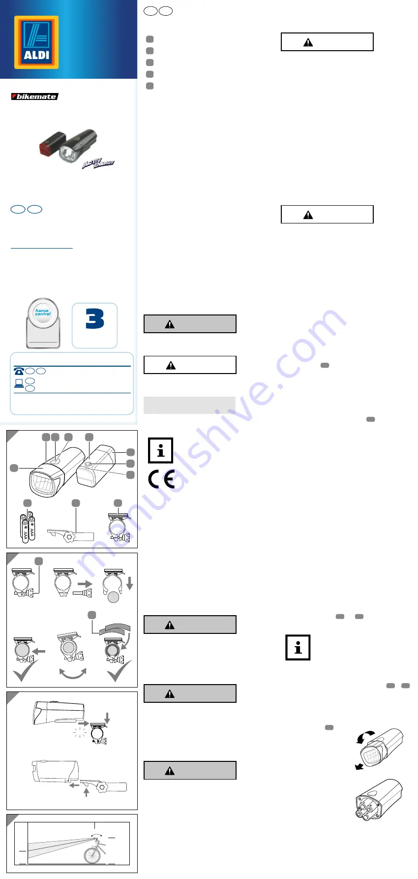 bikemate JY-7023 User Manual Download Page 1