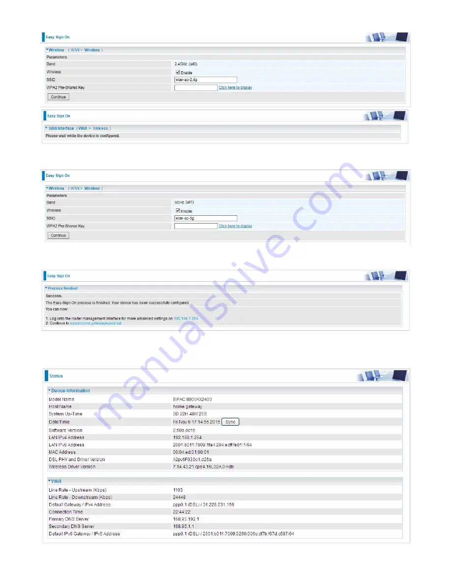 Billion BiPAC 6900AX(L)-2400 User Manual Download Page 34