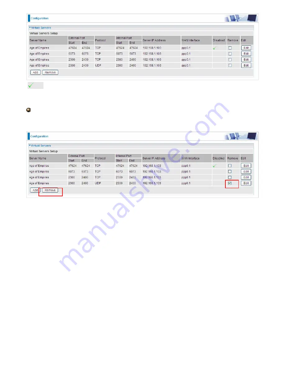 Billion BiPAC 6900AX(L)-2400 User Manual Download Page 182