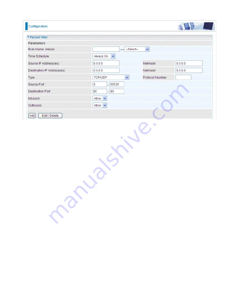 Billion BiPAC 7402GL R4 User Manual Download Page 70