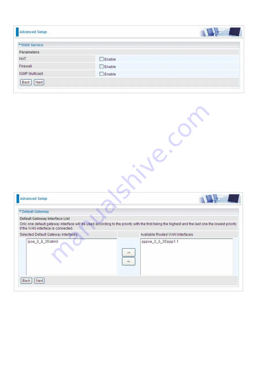 Billion BiPAC 7800NEXL User Manual Download Page 66