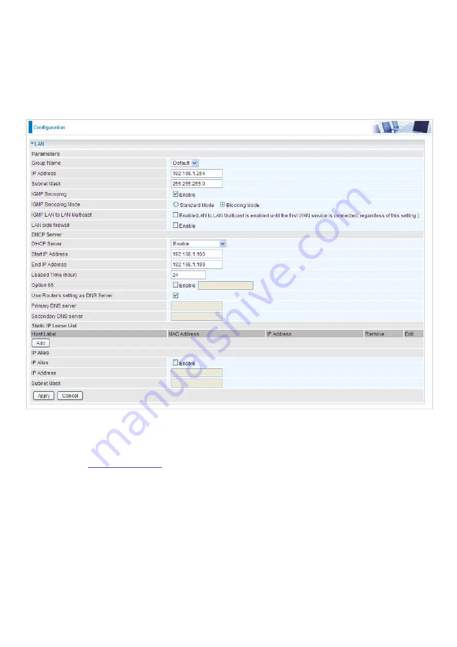 Billion BiPAC 8900X R3 User Manual Download Page 68