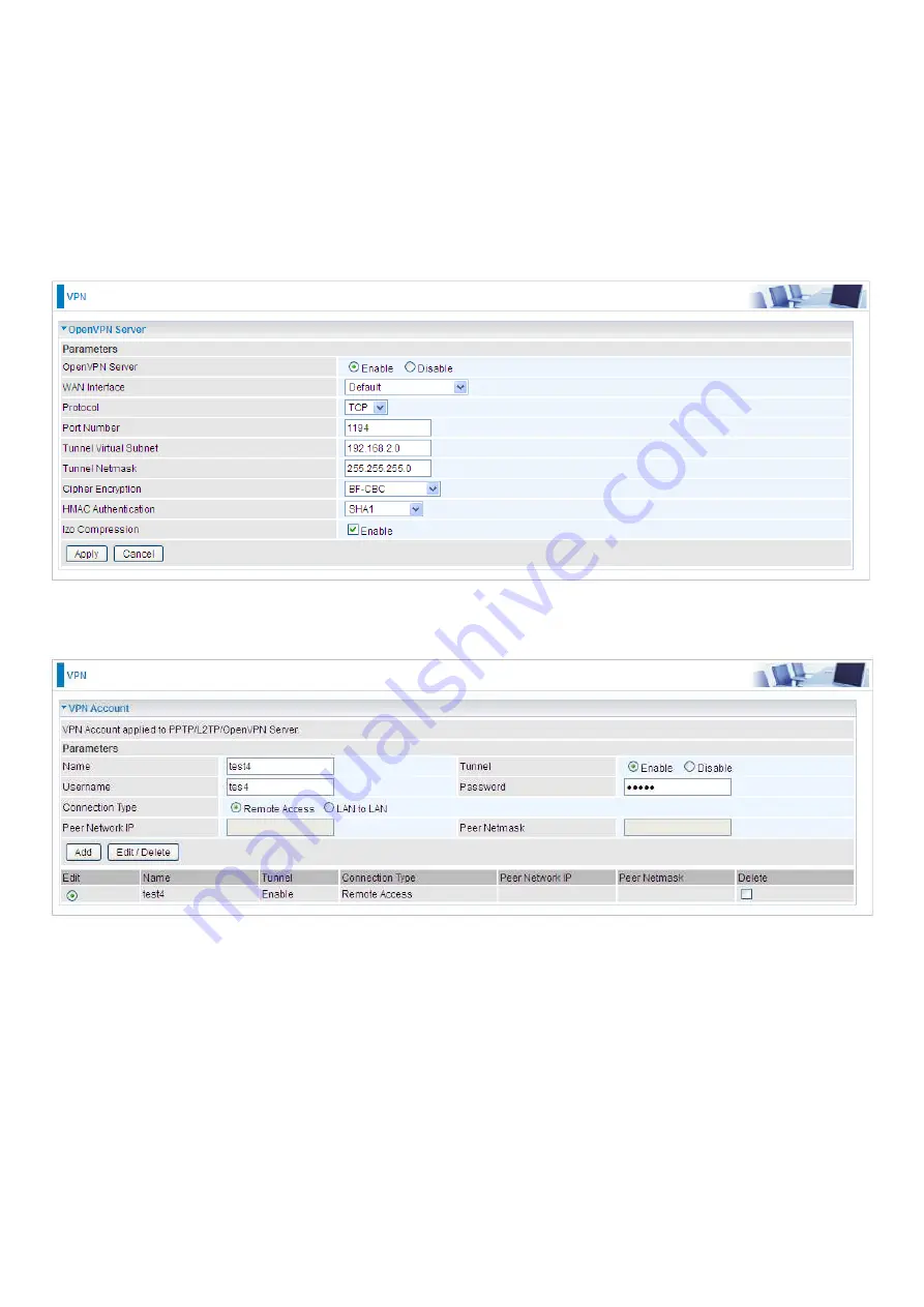 Billion BiPAC 8900X R3 User Manual Download Page 206