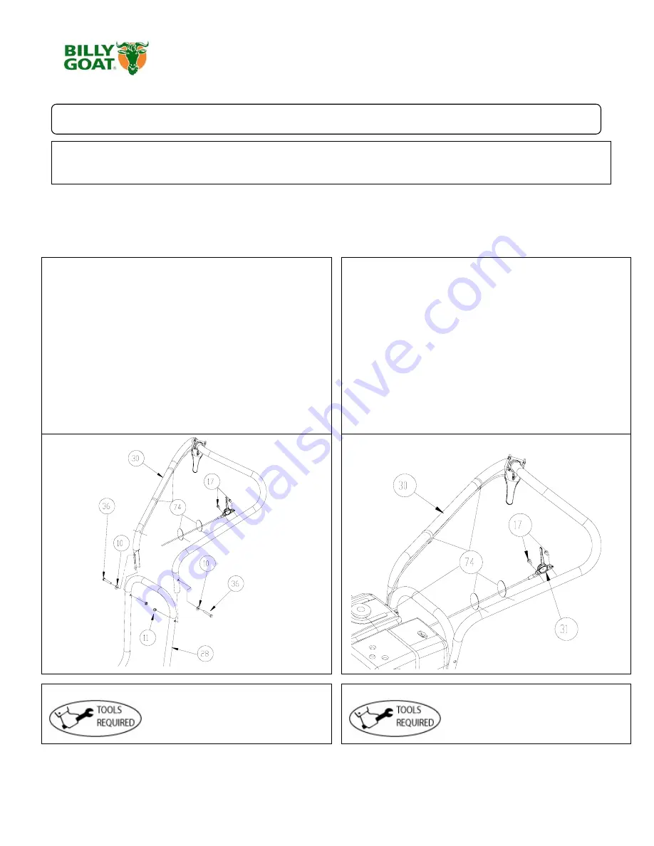 Billy Goat F091907A Owner'S Manual Download Page 9