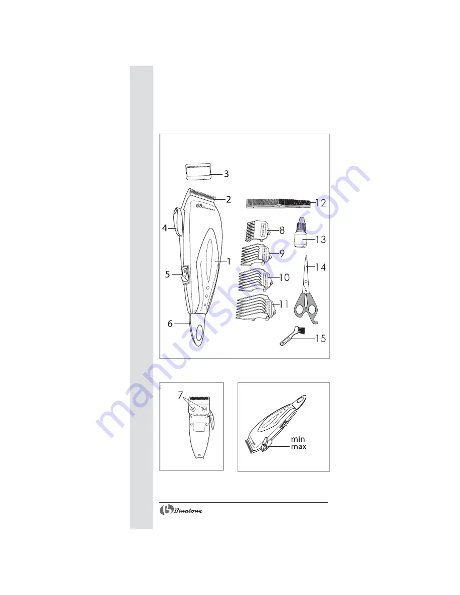 Binatone HC-403 Instruction Manual Download Page 2