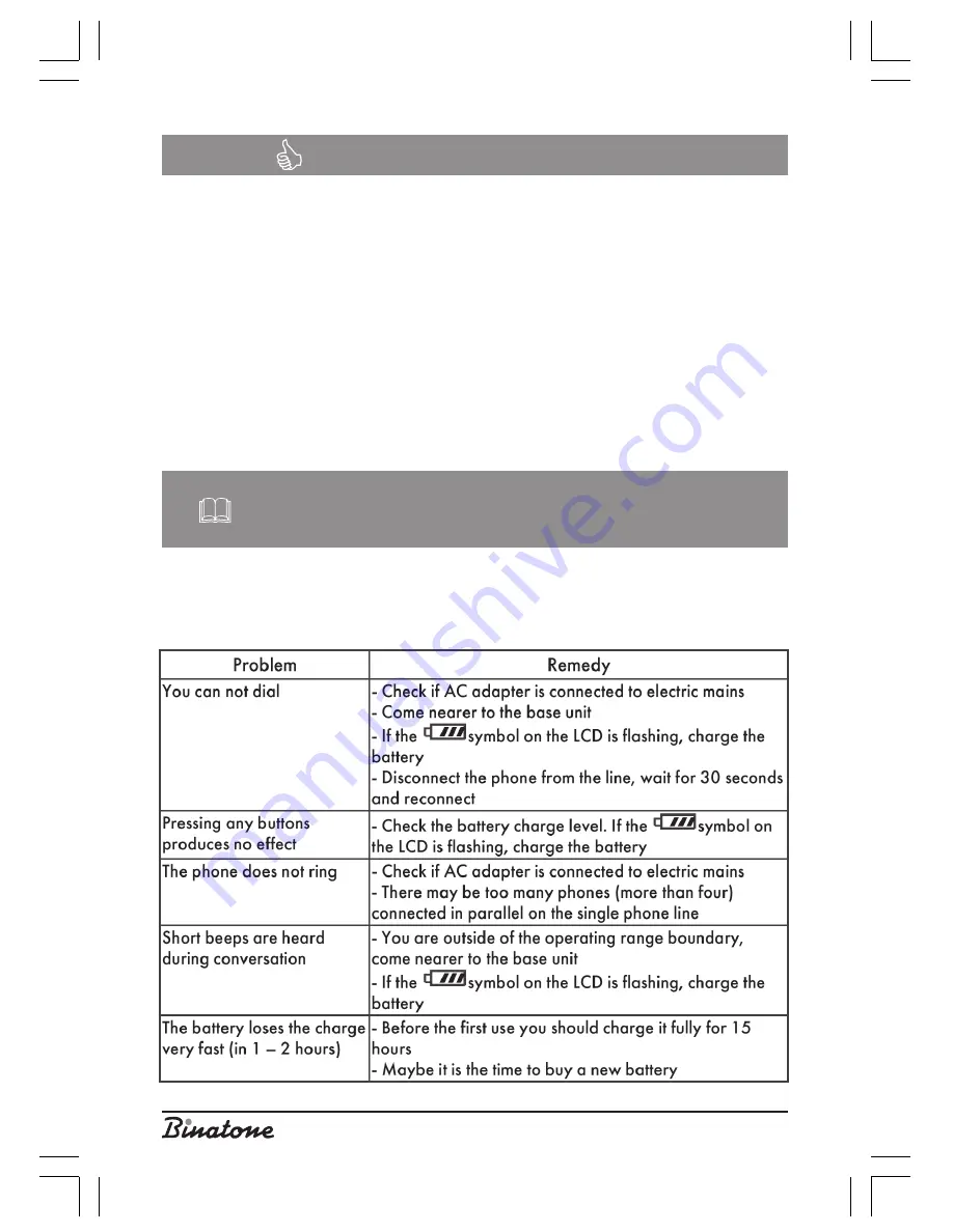 Binatone Oval Twin XD1220 Instruction Manual Download Page 24