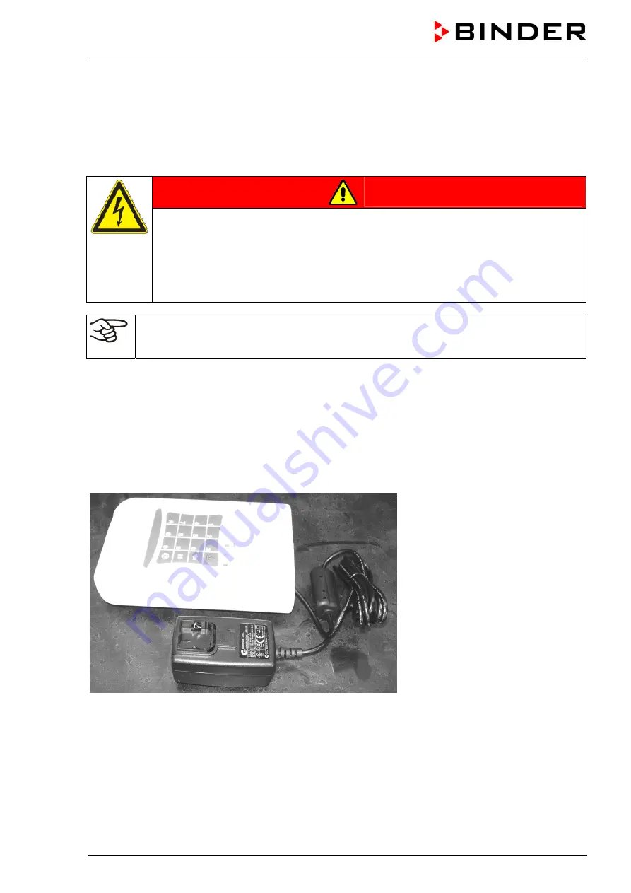 Binder TWG 01 Operating Manual Download Page 13