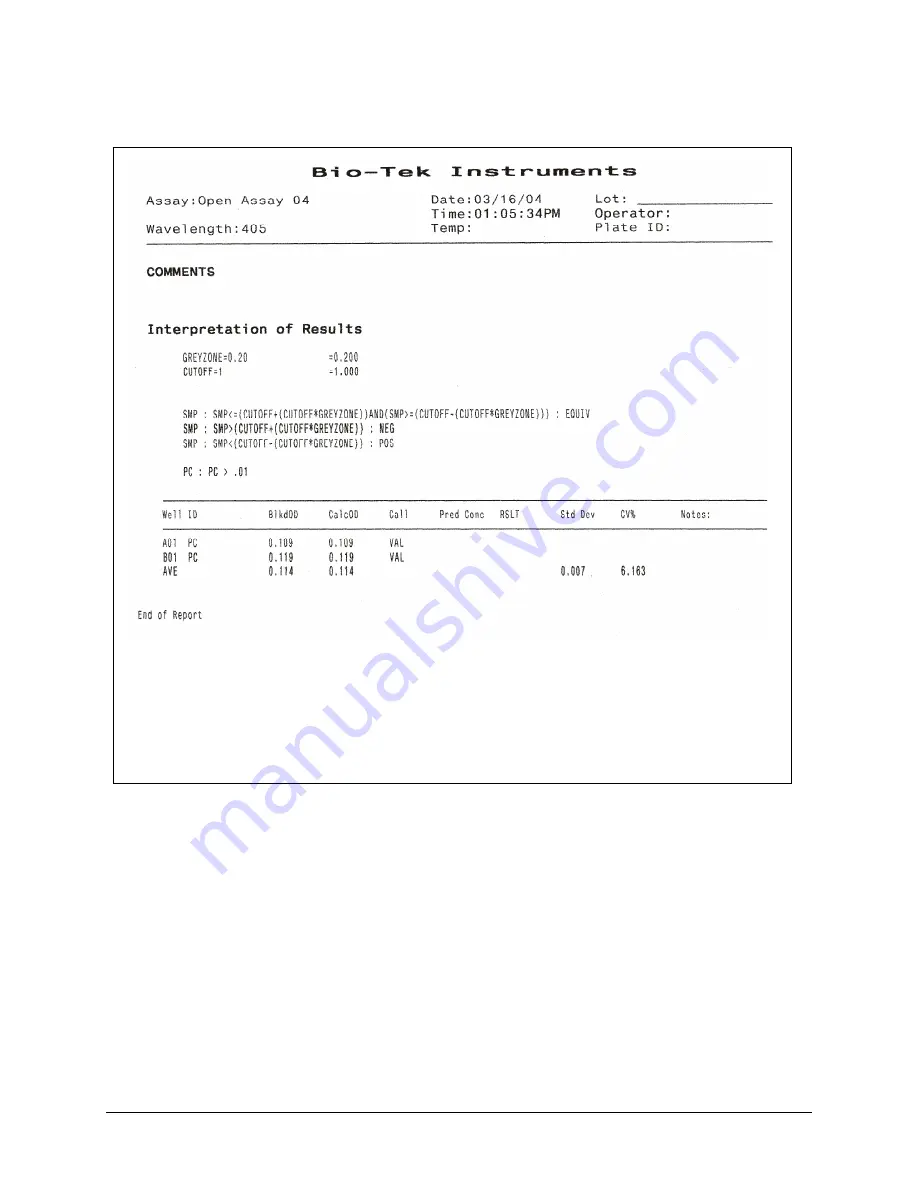 Biotek EL800 Operator'S Manual Download Page 199