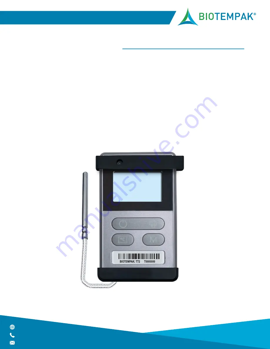 BioTempak BTP 72 Real Time User Manual Download Page 6