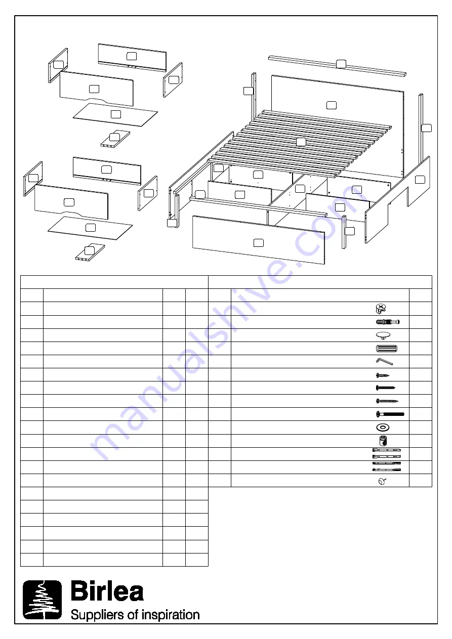 Birlea 150CM STOCKWELL BED Скачать руководство пользователя страница 3