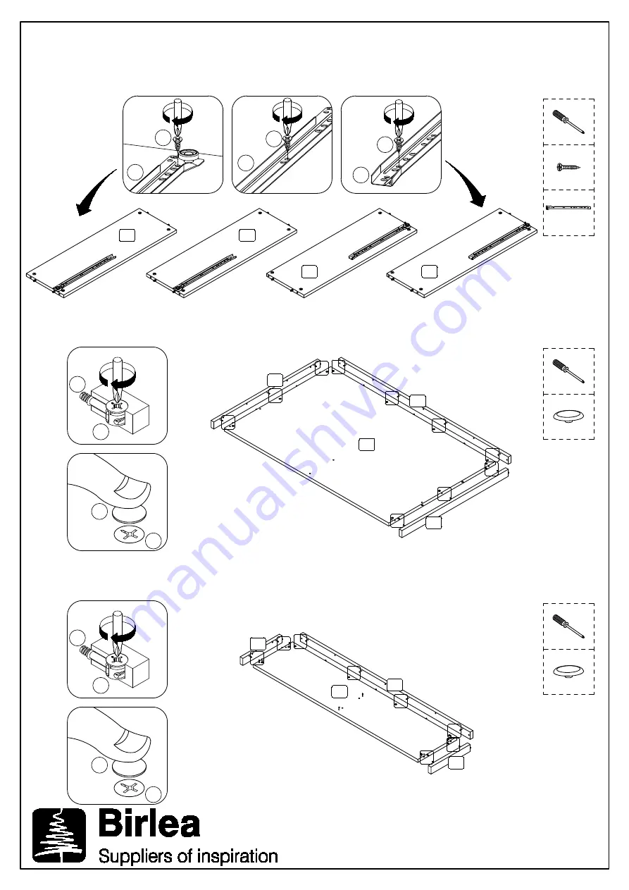 Birlea 150CM STOCKWELL BED Assembly Instructions Manual Download Page 5