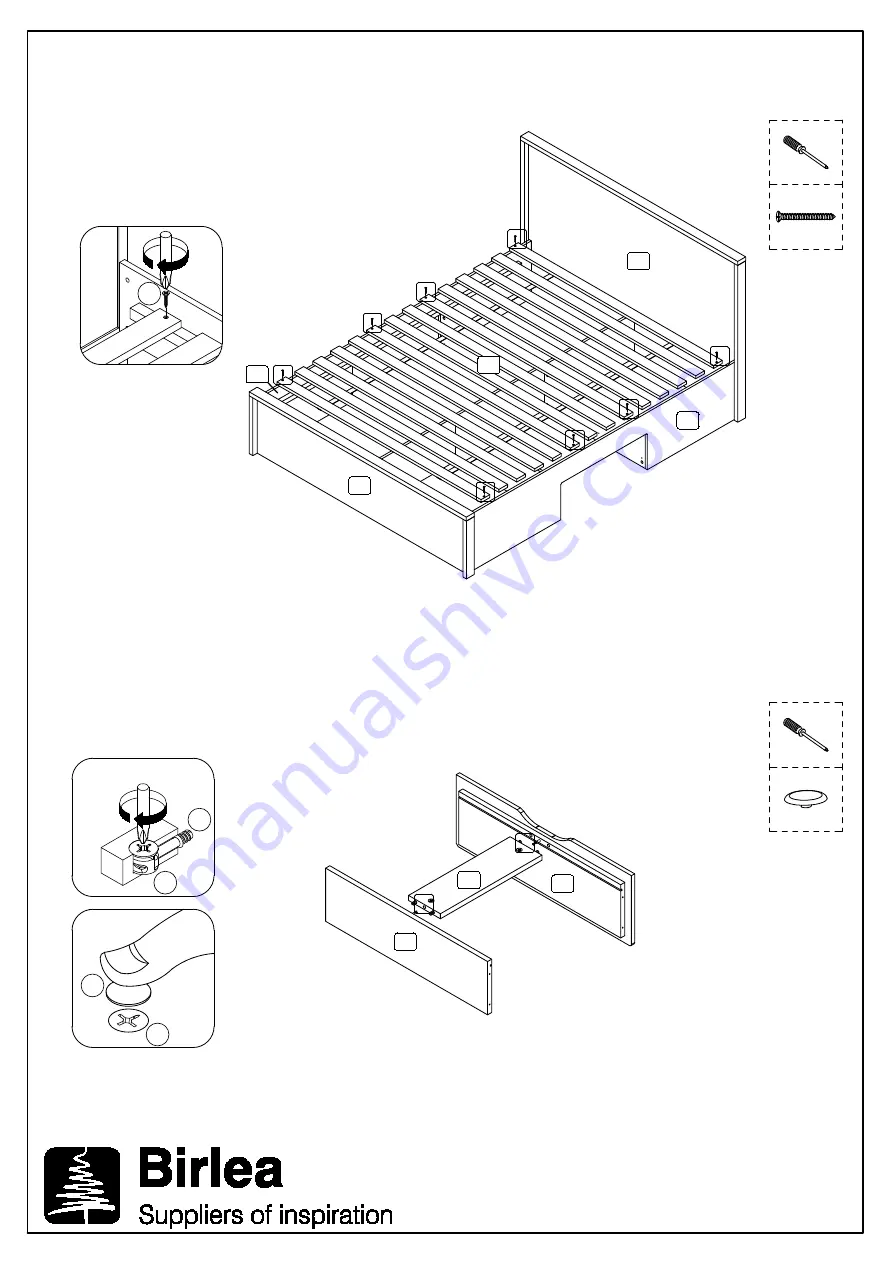 Birlea 150CM STOCKWELL BED Скачать руководство пользователя страница 7